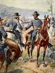 Generale George Henry Thomas (1816-70) alla battaglia di Chickamauga, 20 settembre 1863 da Mathew B. Brady