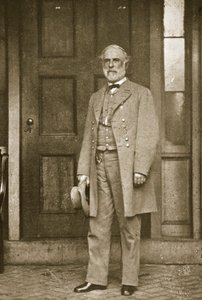 Generale Robert E. Lee fuori dalla sua casa a Richmond, aprile 1865