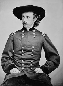Ritratto del generale A. Custer (1839-1876) da Mathew Brady
