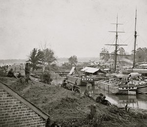 Sbarco alla Casa Bianca sul Pamunkey, 1862