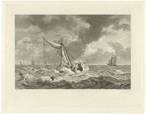 Spiagge della Kaag del capitano Klaas Ringels presso Texel, 1778 da Mathias de Sallieth