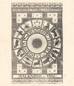 Copertina del calendario 1896 da Mathieu Lauweriks
