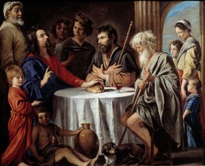 I pellegrini di Emmaus da Mathieu Le Nain