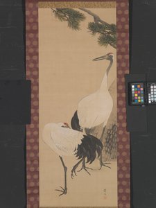 Gru, Bambù e Pino, Periodo Edo da Matsumura Keibun