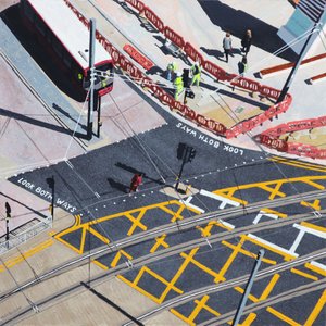 Check Your Travel, 2020 (acrilico su pannello) da Matt Bannister