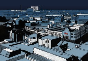 Mystery Power Cut, 2016 (inchiostro acrilico, digitale)