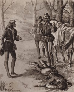 Illustrazione per The Cloister and the Hearth di Charles Reade (litografia) da Matt Bede Hewerdine