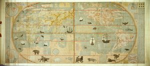 Mappa dei Miriadi di Paesi del Mondo, 1602 da Matteo Ricci