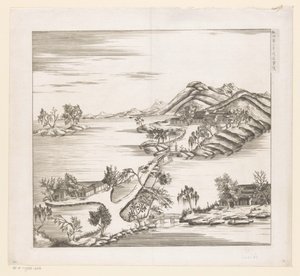 Vista di una parte del palazzo estivo imperiale a Chengde (Jehol) in Cina