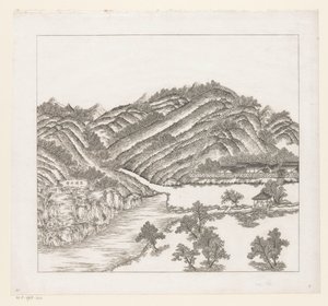 Veduta di una parte del palazzo estivo imperiale a Chengde (Jehol) in Cina