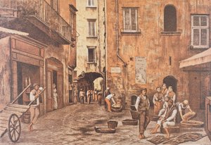 Italia, Napoli, Piazzetta di Porto