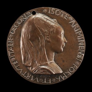 Isotta degli Atti, 1432-1474, amante 1446, poi moglie dopo 1453, di Sigismondo Malatesta [recto] da Matteo di Andrea de Pasti