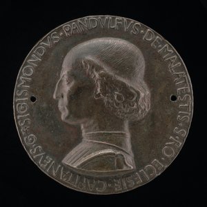 Sigismondo Pandolfo Malatesta, 1417-1468, Signore di Rimini e Fano [recto], 1446 da Matteo di Andrea de Pasti