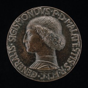 Sigismondo Pandolfo Malatesta, 1417-1468, Signore di Rimini e Fano [recto] da Matteo di Andrea de Pasti