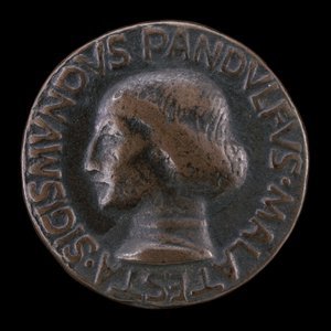 Sigismondo Pandolfo Malatesta, 1417-1468, Signore di Rimini e Fano [recto], 1447 da Matteo di Andrea de Pasti