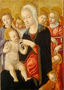 Madonna con Bambino, Angeli e Cherubini, c. 1460-1465 da Matteo di Giovanni