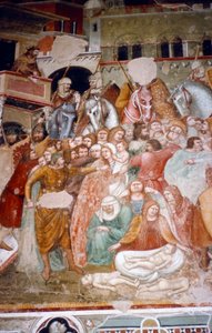 Massacro degli Innocenti, Affresco nella chiesa di Santi Agostino, Siena da Matteo di Giovanni