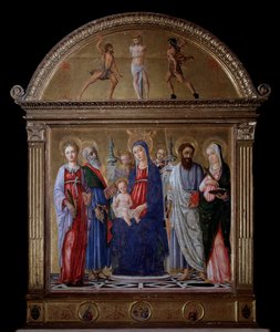 Vergine con bambino e San Bartolomeo, Santa Caterina, Santa Lucia e San Matteo