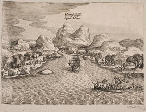 Descrizione di Hornøen (Isola di Horn) da Matthäus Merian d.Æ.