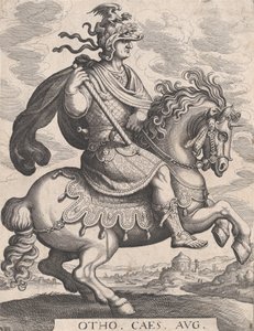 Piatto 8: Imperatore Otho a cavallo, da 