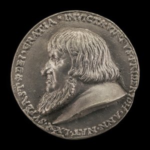 Friedrich il Vecchio, 1460-1536, Margravio di Brandeburgo-Ansbach 1486 (recto), 1528 da Matthes Gebel