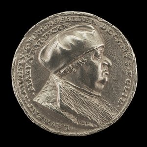 Lorenz Truchsess von Pommersfelden, 1473-1543, decano della cattedrale di Magonza [dritto] da Matthes Gebel