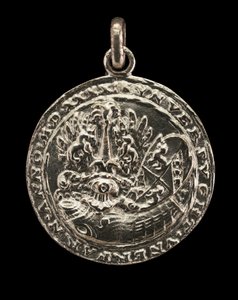 Scudo, corazza, elmo e cresta [retro], 1541 da Matthes Gebel