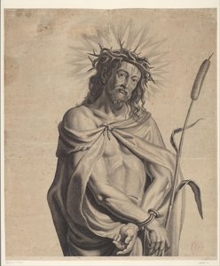 Ecce Homo (serie Ecce Homo, il Cristo crocifisso, la Vergine Maria e Giovanni Evangelista) da Mattheus Borrekens