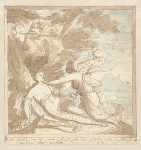 Giove e Callisto da Mattheus Terwesten