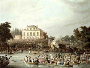 Arrivo dei barcaioli a Brandenburgh House da Matthew Dubourg