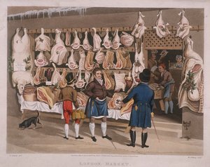 Mercato di Londra, una macelleria da Matthew Dubourg