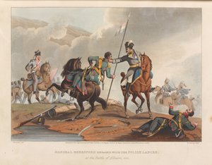 Il maresciallo Beresford impegnato con il lanciere polacco, nella battaglia di Albuera da Matthew Dubourg