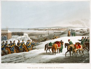 Gli Alleati davanti a Danzica in inverno, 1818 da Matthew Dubourg