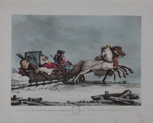 Carrozza da viaggio russa invernale, 1810