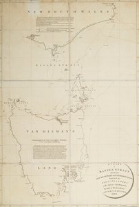 Carta dello Stretto di Basses tra il Nuovo Galles del Sud e la Terra di Van Diemen rilevata dal tenente Flinders della HMS 