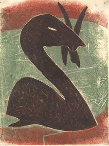 Cigno, 2013 (linoleografia)