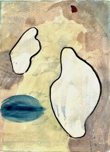Du Serie Douce Le Matin 3, 2021 (acquerello e carboncino) da Matthew Hilton