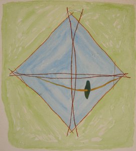 grafico a bastoni 6, 2014 (pastello acquarello) da Matthew Hilton
