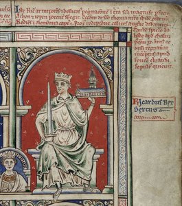 Riccardo I Cuor di Leone dalla Historia Anglorum, Chronica majora