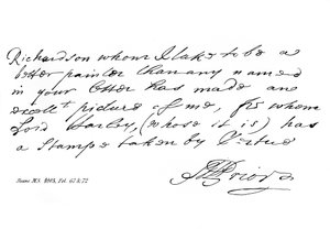 Parte di una lettera del poeta Matthew Prior da Matthew Prior