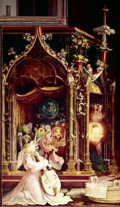 Concerto di angeli musicisti nella Natività (dettaglio)
