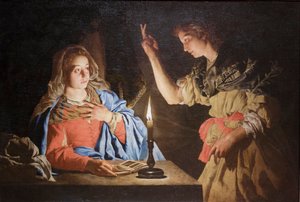 Annunciazione da Matthias (c.1600 p.1650) Stomer