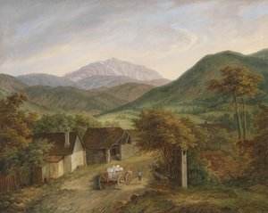 Matthias Rudolf Toma Veduta dello Schneeberg 1860