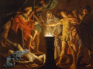 Mucius Scaevola in presenza di Lars Porsenna