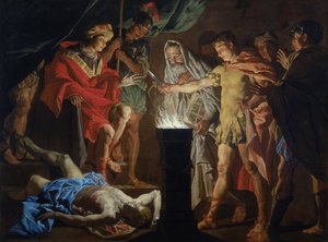 Mucius Scaevola in presenza di Lars Porsenna