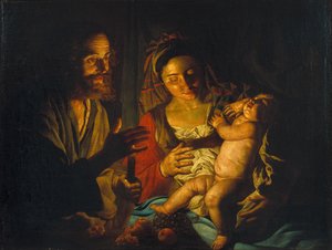 La Sacra Famiglia da Matthias Stomer