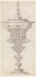 Coppa con coperchio, da "Novum opus cratero graphicum..." da Matthias Zündt