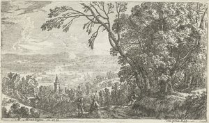 Veduta di paesaggio collinare