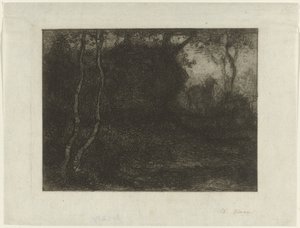 Bosco con capretto da Matthijs Maris