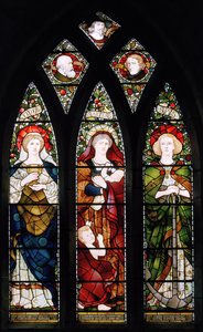 La Finestra dei Pittori; Fede, Speranza e Carità, Cattedrale di St Machar, 1873 da Matthijs Maris